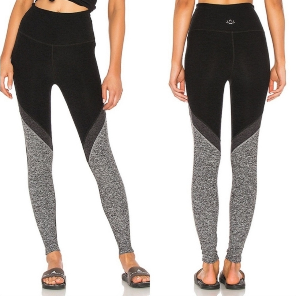 Beyond Yoga Tri-Panel Spacedye High-Waisted Midi Leggings Women's Size Small